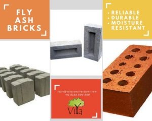 Fly ash bricks used in building construction in Kerala