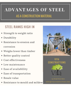 Advantages of Steel as a construction material