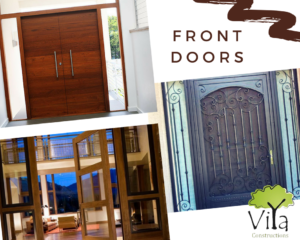 Types of front doors in house construction