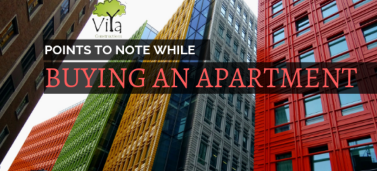 Points to consider while buying an apartment - Viya