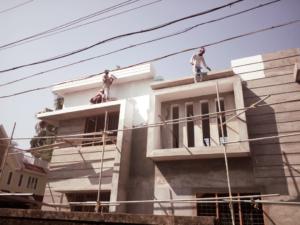 Front elevation shaping up  | Viya Constructions