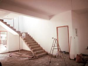 Staircase under construction | Viya Constructions