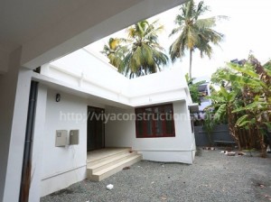 Independent house constructed at Kaloor - Front view